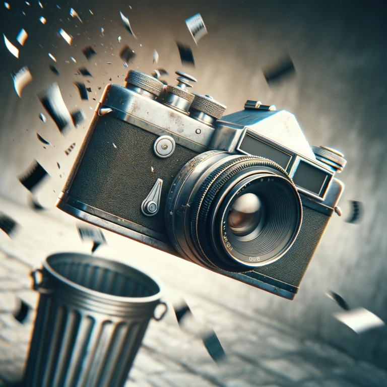 By camera